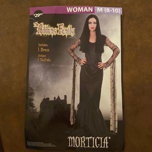 Adams family Morticia costume size medium
